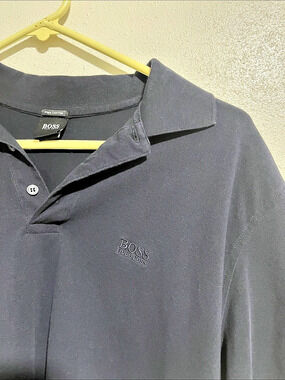 BOSS Pima Cotton Polo in Black Like New